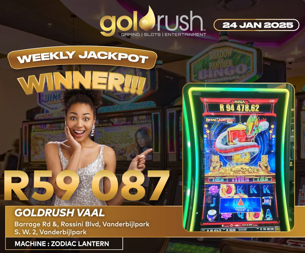 Zodiac Lantern Jackpot Win at Goldrush Vaal – R59,087!